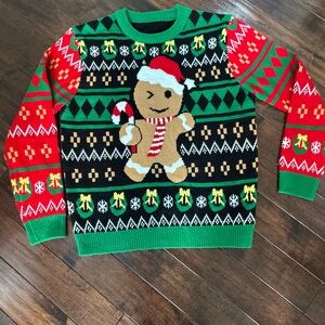 Festive Gingerbread Men Sweater